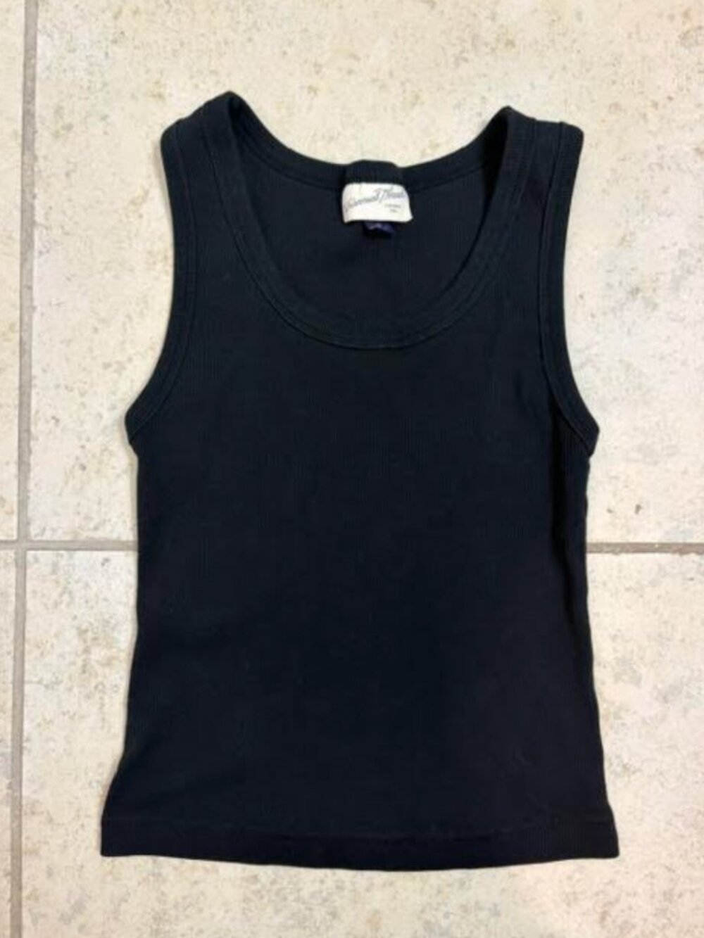 UNIVERSAL THREAD 2 x Women's Tank Top Small White Black Sleeveless Ribbed - Picture 2 of 4